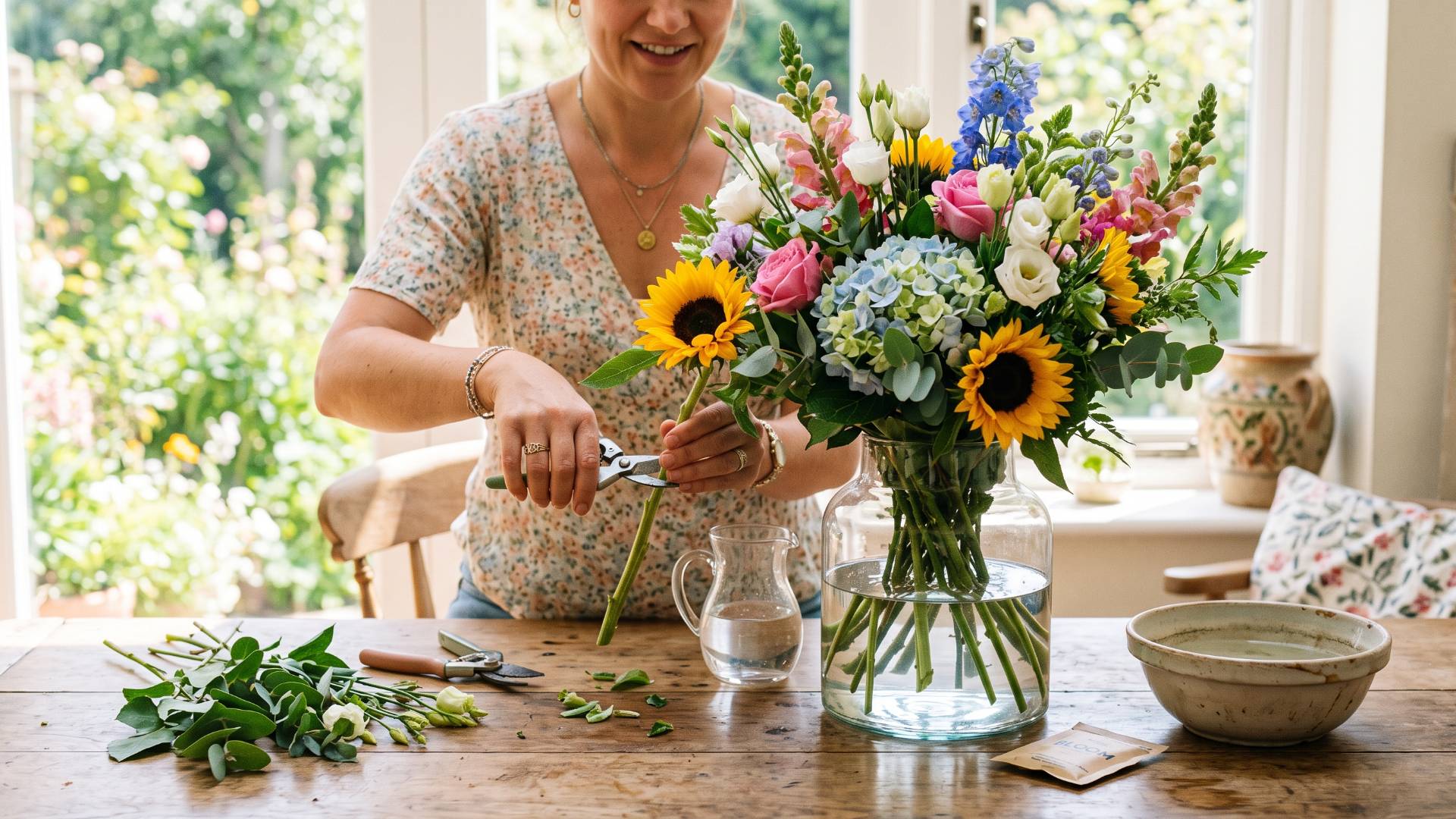 Cómo cuidar tus flores en verano
