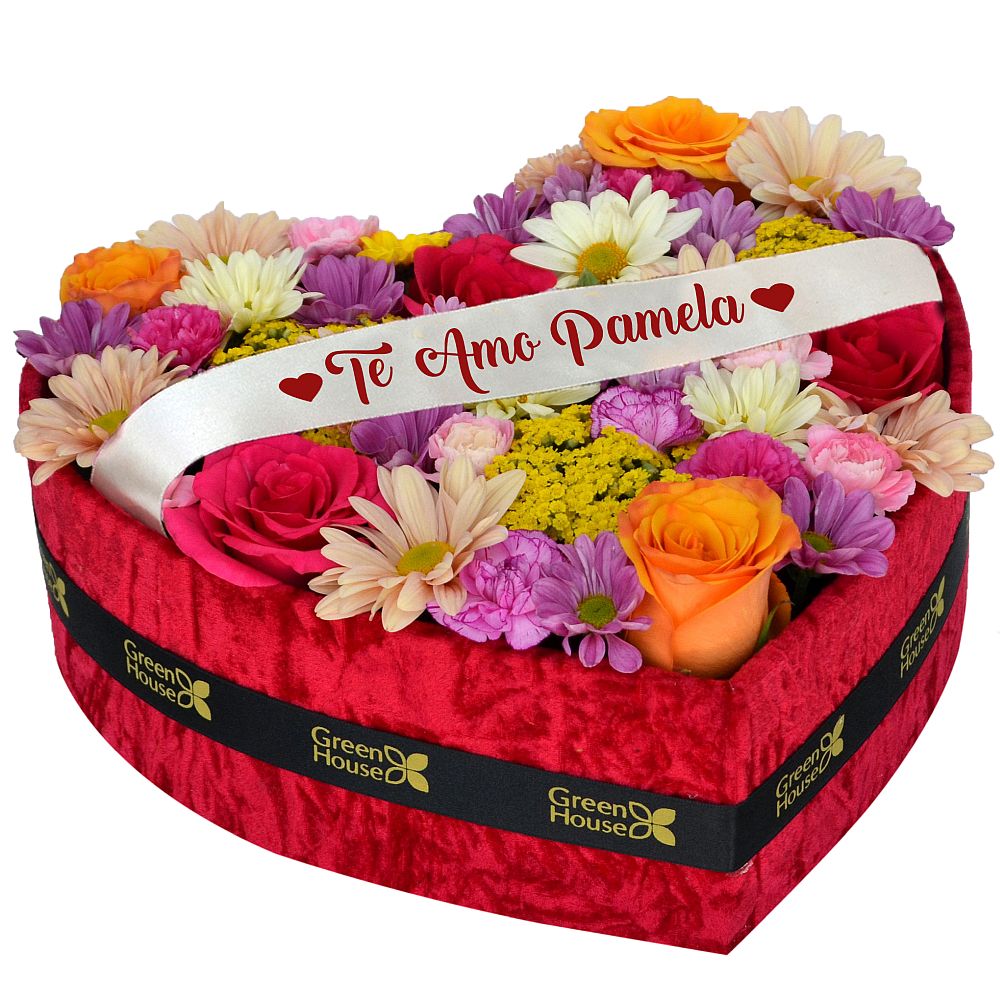 CORAZON PRIMAVERAL TE AMO (PERSONALIZABLE)