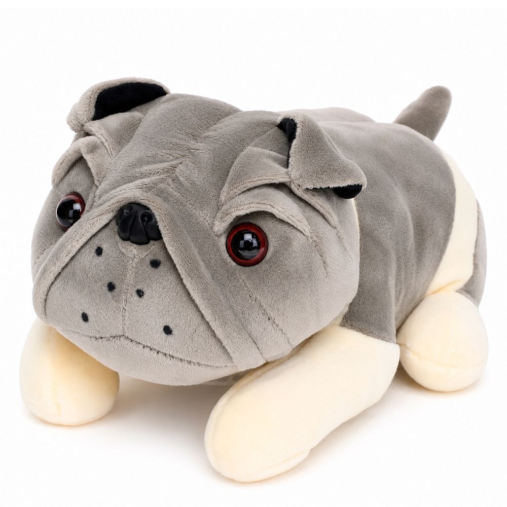 BULLDOG DE PELUCHE (GRIS) - Imagen 1