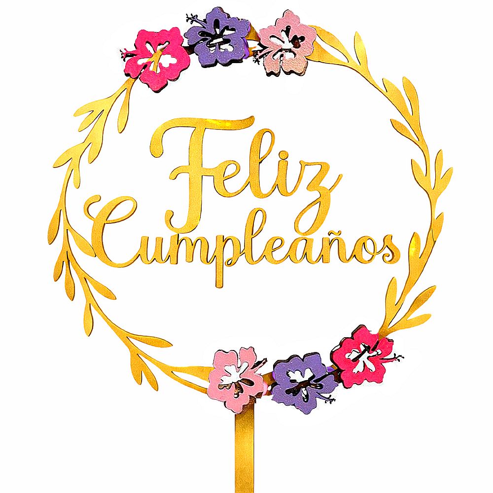 TOPPER FELIZ CUMPLEAÑOS (ESPECIAL)