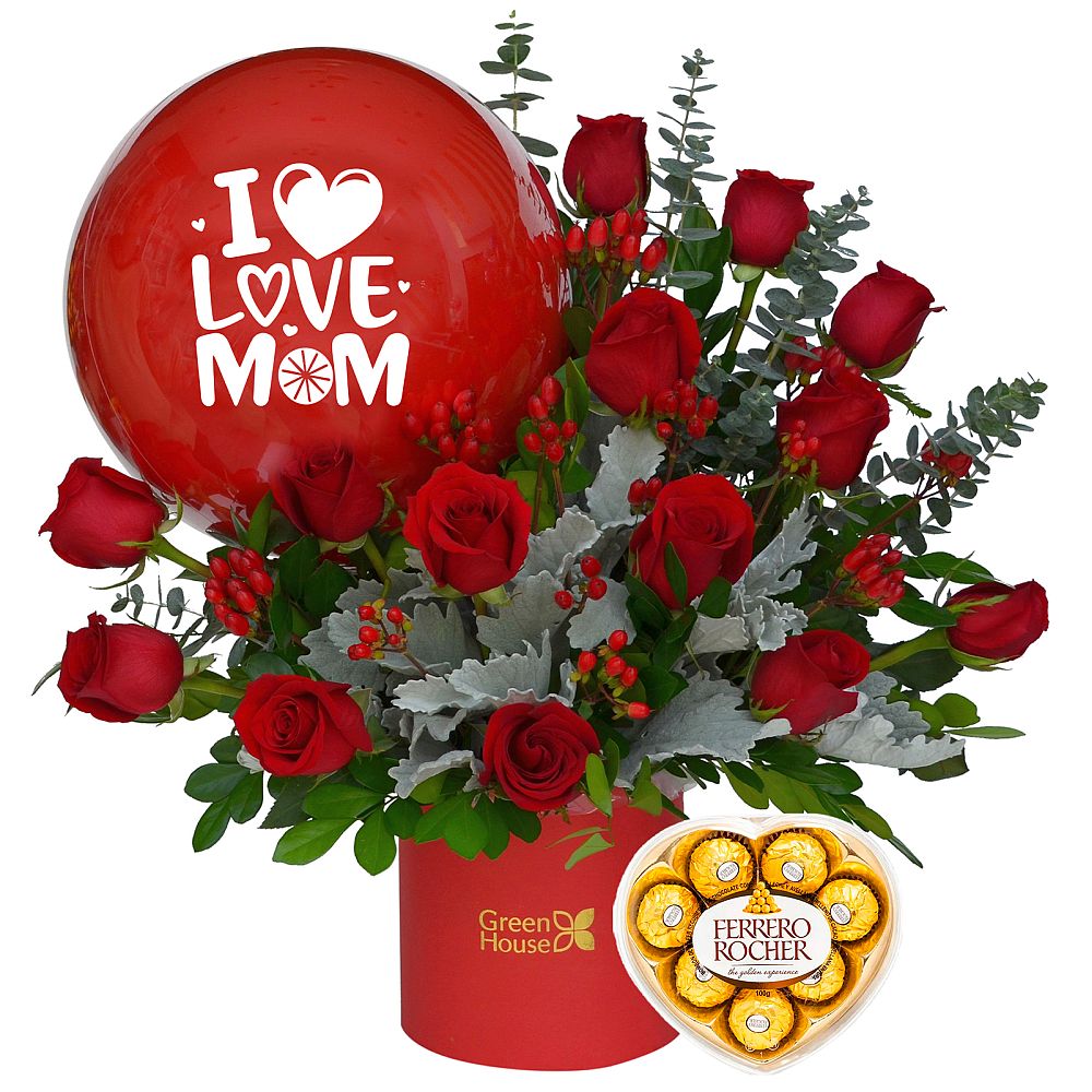 LUXURY I LOVE MOM + ¡GRATIS! BOMBONES FERRERO ROCHER CORAZÓN