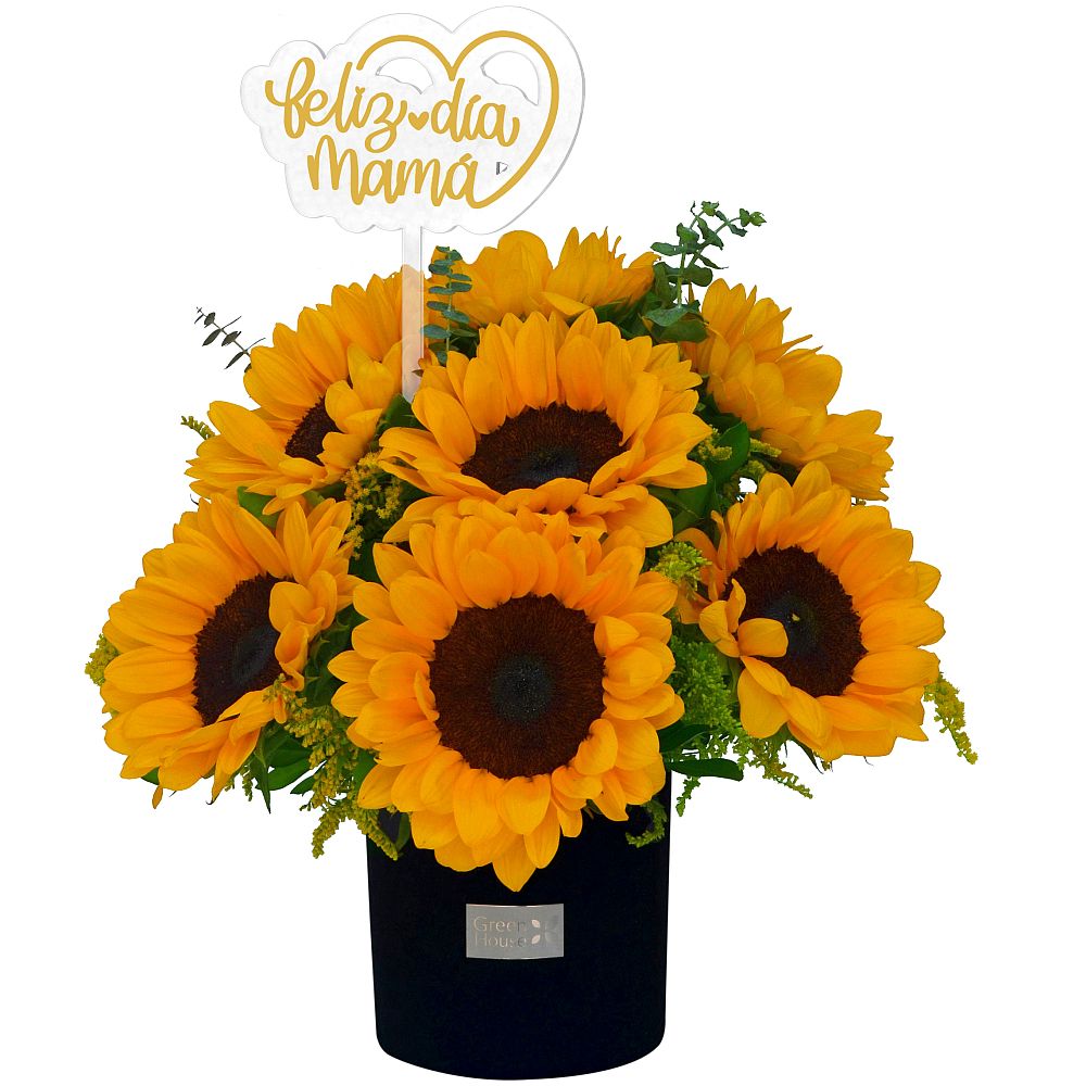 GLAM GIRASOLES FELIZ DÍA MAMÁ