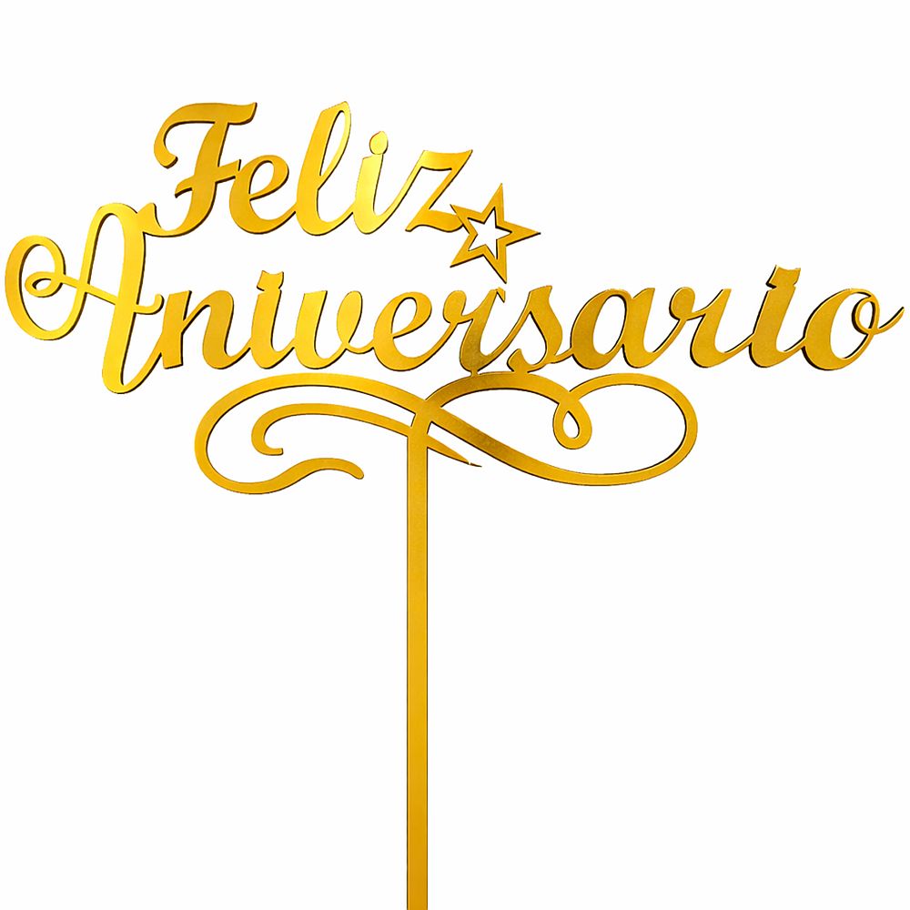 TOPPER FELIZ ANIVERSARIO