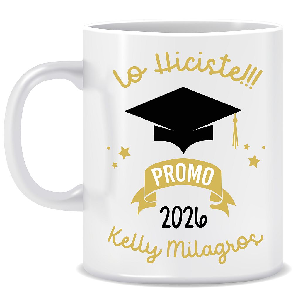 TAZA "GRADUACIÓN LO HICISTE" (PERSONALIZABLE)