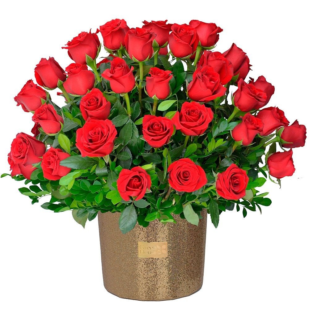 ARREGLO GLAM GOLD 48 ROSAS