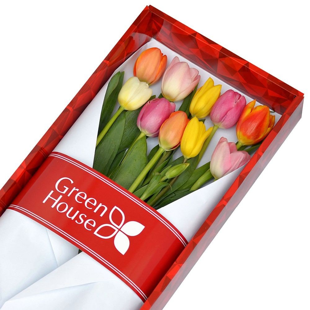 CAJA COLECCIÓN RUBÍ - 10 TULIPANES