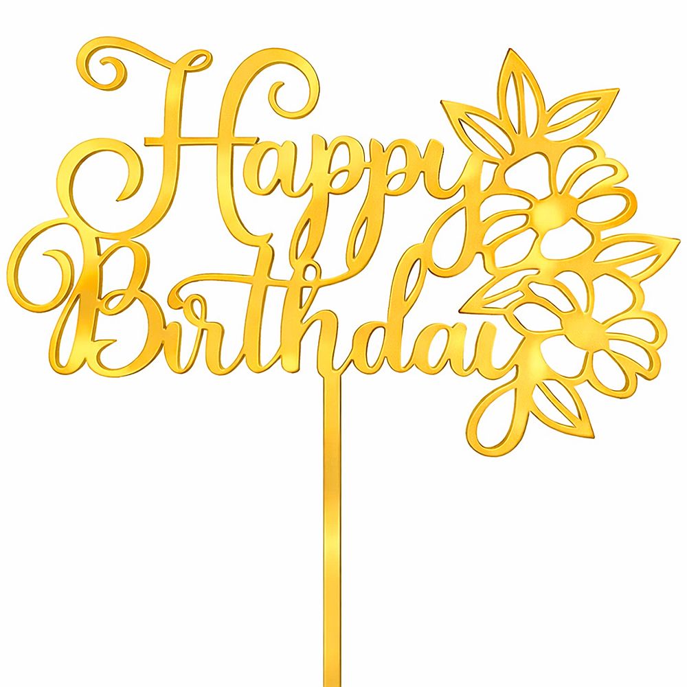 TOPPER HAPPY BIRTHDAY (FLORES)