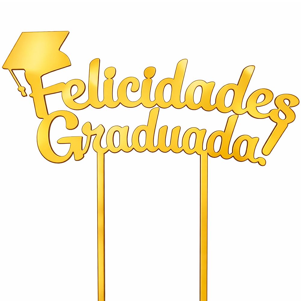TOPPER FELICIDADES GRADUADA