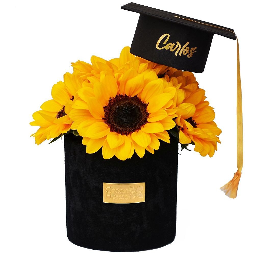 GLAM GIRASOLES GRADUACIÓN (PERSONALIZABLE)