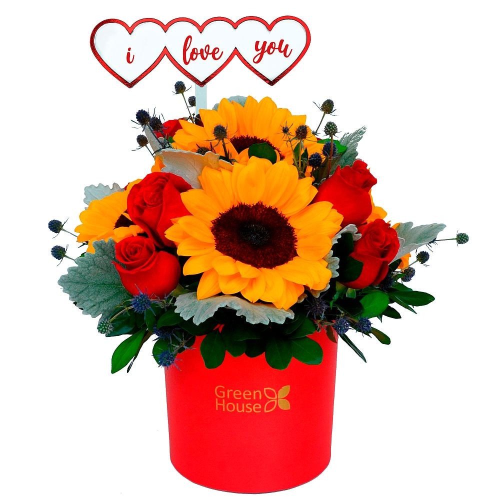 LUXURY I LOVE YOU - ROSAS Y GIRASOLES