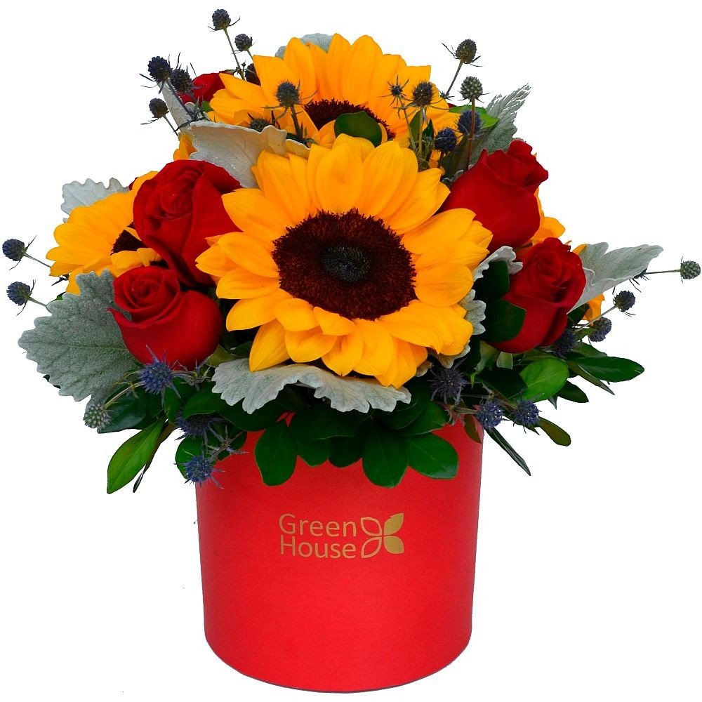 LUXURY ROSAS Y GIRASOLES