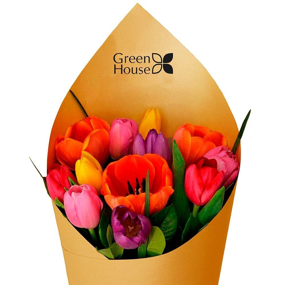 RAMO GLAM GOLD - 12 TULIPANES